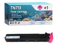 YJMGT TN713 Toner Cartridge Compatible for Konica Minolta AccurioPrint C 659 AccurioPrint C 759 Printers, High-Definition Printing Effect with Chip, 48900 Pages (1 Pack Magenta)