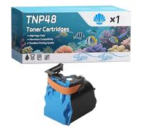 YJMGT TNP48 Toner Cartridges Compatible for Konica Minolta Bizhub C 3350 Bizhub C 3850 Bizhub C 3850 FS Printers, High-Definition Printing Effect with Chip, 10000 Pages (1 Pack Cyan)