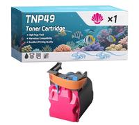 YJMGT TNP49 Toner Cartridge Compatible for Konica Minolta Bizhub C 3351 Bizhub C 3851 Bizhub C 3851 FS Printers, High-Definition Printing Effect with Chip, 13000 Pages (1 Pack Magenta)