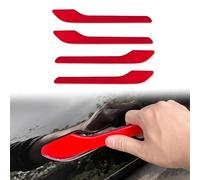YJMOTOR Fit Tesla Model 3(Highland) and Model Y(Juniper) 2017-2025 Door Handle Decoration Cover,for Car Door Handle Sills Protection Wrap Accessories 4Pcs (Red)