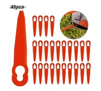 YJMYLTO 20-120pcs Strimmer Blades Plastic L83 Grass Cutting Blade Replacement Grass Trimming Lawn Mower Blade Compatible With Cordless Grass Trimmer(120pcs)