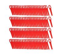 YJMYLTO 20-120pcs Strimmer Blades Plastic L83 Grass Cutting Blade Replacement Grass Trimming Lawn Mower Blade Compatible With Cordless Grass Trimmer(100pcs)