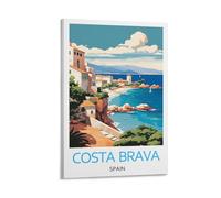 YJNENG Canvas Art Picture Costa Brava Spain Wall Decor Art Painting Posters Modern Family Decorative Poster 12x18inch(30x45cm)