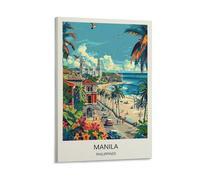 YJNENG Canvas Art Picture Manila Philippines Wall Decor Art Painting Posters Modern Family Decorative Poster 08x12inch(20x30cm)