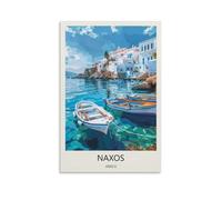 YJNENG Canvas Art Picture Naxos Greece Wall Decor Art Painting Posters Modern Family Decorative Poster 20x30inch(50x75cm)