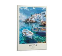 YJNENG Canvas Art Picture Naxos Greece Wall Decor Art Painting Posters Modern Family Decorative Poster 12x18inch(30x45cm)