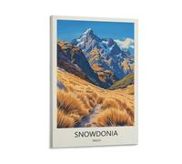 YJNENG Canvas Art Picture Snowdonia Wales Wall Decor Art Painting Posters Modern Family Decorative Poster 16x24inch(40x60cm)