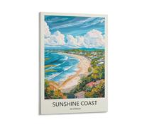 YJNENG Canvas Art Picture Sunshine Coast Australia Wall Decor Art Painting Posters Modern Family Decorative Poster 16x24inch(40x60cm)