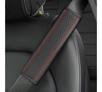 YJPHR 2 PCS Car Seat Belt Pads for Audi S3 Sportback 2002-2020, PU Leather Seatbelt Covers Harness Pads Shoulder Strap Pad Protector Interior Accessories,D