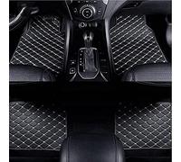 YJPHR Car Floor Mats for KIA Picanto 2017 2018 2019 2020 2021 2022 2023 2024 2025(RHD), Waterproof Non-Slip Leather Car Carpets Protection Carpets All Weather Mats,A-Black White