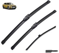 YJPHR Car Wiper Blade Set for BMW X2 F39 2018 2019 2020 2021 2022 24in+20in+13in, Front Rear Windscreen Wipers and Arm Set Wiper Blades Replacement Accessories,L-A/Lhd