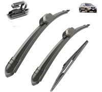 YJPHR Car Wiper Blade Set for Hyundai Santa Fe cm 2006-2012 24in+18in+14in, Front Rear Windscreen Wipers and Arm Set Wiper Blades Replacement Accessories,L-A/Lhd