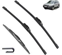 YJPHR Car Wiper Blade Set for KIA Sportage Je/KM 2005-2010 24in+16in+13in, Front Rear Windscreen Wipers and Arm Set Wiper Blades Replacement Accessories,L-A/Lhd