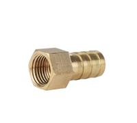YJQHODY 1 piece BSP Female Thread Hose Tail Brass Barb Pipe Fitting, Pagoda Joint Water Quick Connector Parts(6mm*1/2inch)