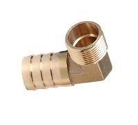 YJQHODY 1 Piece Pagoda Connector Brass Fitting, BSP Thread Hose Barb Adapter for Industrial Pneumatic Air Tubing Systems(14MM*3/8INCH)