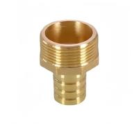 YJQHODY 1 piece PC Pagoda Hose Barb Adapter 6-50mm, 1/2 to 2 inch BSP Thread Brass Pipe Connector Durability(25MM*1-1/4INCHES)