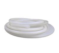 YJQHODY 1 Piece Rubber Sealing Weatherstrip VMQ Solid, White Round Bar Cord Silicone for Automobile(White,5METERS*4MM)