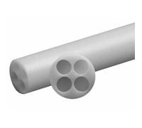 YJQHODY 100PCS Ceramic Corundum Tubes with Four Inner Holes 3mm, Height 24mm Thermocouple Sensor Protection(10mm)