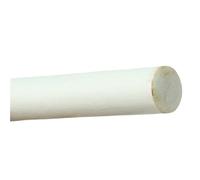 YJQHODY 10pcs Fiberglass Round Rod 100cm Long X 0.8/4.5/13mm Dia, Solid Lightweight Fiber Poles White(3.5mmx100cm)