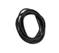YJQHODY 1pc Rubber Laboratory Experiments Soft Tube, Round-Headed Hollow Hoses Outer Diameter 14mm 17mm 10mm(Black,3METERS*1.6MM*3.2MM)