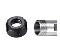 YJQHODY 1set Extension Rod Collet Use for Spindle Motor Shaft, Spindle Rod Chuck Tool Set Precision 0.005 A Type Nut(16 * 11 * 4mm)