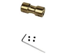YJQHODY 2pcs Brass Transmission Sleeve Adapter Couplers, Motor Shaft Coupling Joints for RC Boat Car Airplane(3.17mm x 3.17mm)