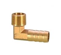 YJQHODY Brass BSP Thread Elbow Fitting, Pagoda Barbed Hose Connector for Pneumatic Use Enhanced Grip 1 Piece(3/8inch*13mm)