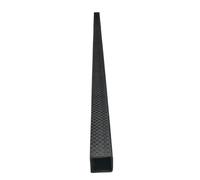 YJQHODY Matte Finish Carbon Tubes 500mm, Fatigue-Resistant Hollow 3K Full Carbon Fiber Square Twill Tube 1pc(25x23x500mm)