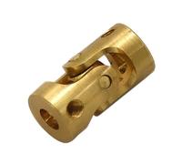 YJQHODY Mini Coupling Universal Joint Brass, Screw M2 gimbaI Couplings UV Resistance for Model Ship Coupler 1piece