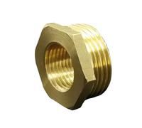 YJQHODY Reducer Bushing NPT Male Female for Pressure Gauge, Brass Pipe Fitting Connector Consistent Performance 1 Piece(1/8 * 1/4 inch)