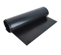 YJQHODY Silicone Rubber Mat Red/Black Sheet, 500-1000mm Long FKM Fluorine Silica Gel Film 1 piece(Black,12 * 500 * 1000MM)