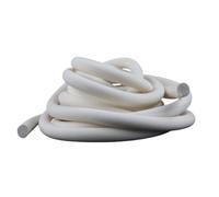 YJQHODY Solid Foamed Weather Stripping White, Silicone Sponge Rubber Round Head Sealed Strip for DIY 1 Piece(8.5MM*1M)