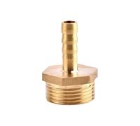 YJQHODY Watering Irrigation Pagoda Joint Copper Coupler, Brass Pipe Fittings Hose Barb Tail Connector 1 Piece(3/4inch*10mm)