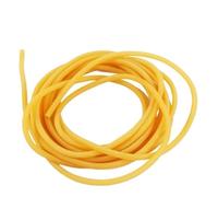 YJQHODY Yellow Latex Face Smooth Elastic Band Tube, Resilient Natural Latex Tubing for Tension Belt 1pc(3METERS*2MM*5MM)
