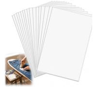 YJQXMYU 30Pcs Iron On Adhesive Sheets, A4 Size Double-Sided Fusible Interfacing Fabric Patch, Washable Heat Bond Fabric Fusing Sheets for Sewing, Clothes Repair and DIY Craft Projects
