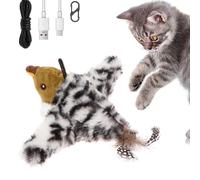 YJQXMYU Flapping Chirping Bird Cat Toy Interactive Squeak Cat Toy Melody Bird Toys Realistic Plush Simulation Chirping Birds for Indoor Cats to Bite Chew and Kick(new mahjong)