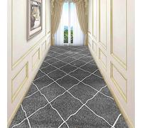 YJRBZ Carpet Runner for Hallway, Grey Narrow Runner Rug for Kitchen Hall Stairs Area Rugs Width 60cm 70cm 80cm 90cm 100cm Floor Mat - Custom Length (Size : 70x500cm/2.3ftx16.4ft)