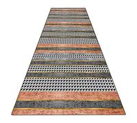 YJRBZ Carpet Runner Hallway Narrow Rug 100cm 1.5m 2m 250cm 300cm 4m 5m 6m Long Carpet - Grey Orange Runner Rug for Kitchen Stairs Hall Corridor (Size : 60×150cm/2ft×4.9ft)