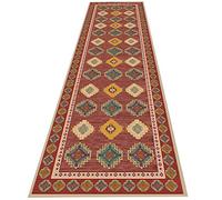 YJRBZ Classic Hallway Runner Rug, Long Carpets Runners for Entryway Stairs Hall Corridor Stairs, Length 1m/1.5m/2m/2.5m/3m/3.5m/4m/4.5m/5m/5.5m/6m - Vintage Red (Size : 120×450cm)