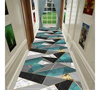 YJRBZ Extra Long Hallway Runner Rug, 6mm Thickness Non Slip Carpet Runners for Corridor Kitchen Entryway, 60cm/80cm/100cm/120cm Wide - Green Black Grey Golden (Size : 60×600cm)