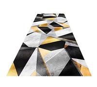 YJRBZ Hallway Carpet Runner Geometry Gold Gray Black Non-slip Long Runners Rugs for Corridor Stairs, 1m/1.5m/2m/2.5m/3m/3.5m/4m/4.5m/5m/5.5m/6m (Size : 60×300cm)