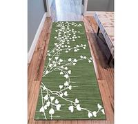 YJRBZ Hallway Runner Rug 1m 1.5m 2m 2.5m 3m 3.5m 4m 4.5m 5m 5.5m 6m Long Carpet for Corridor Kitchen Stairs Entry - Contemporary/Creative Green (Size : 70x150cm/2.3ftx4.9ft)