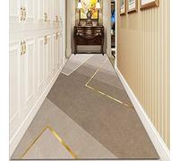 YJRBZ Khaki Hallway Carpet Runner Non Slip Washable, Runner Rug for Kitchen Hall Stairs, 100cm 1.5m 2m 250cm 300cm 4m 5m 6m Long Carpets (Size : 100x250cm/3.3ftx8.2ft)