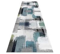 YJRBZ Nordic Style Runner Rug for Hallway Grey Blue White Carpet Runners Long Kitchen Rugs Hallway Hall Runner Narrow Rugs Non-slip Washable Narrow Floor Decor Mat (Size : 60×100cm/2ft×3.3ft)