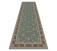 YJRBZ Vintage Green Carpet Runner Rug for Hallway Kitchen Rug 100cm 1.5m 2m 250cm 300cm 600cm Extra Long Rugs Runner Floor Non-Slip Mats (Size : 60×300cm/2ft×9.8ft)