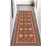 YJRBZ Vintage Red Rug Runner for Hallway Stairs, Width 60cm/ 70cm/ 80cm/ 100cm/ 120cm Available, Commercial Hotel Kitchen Hall Corridor Carpet Runner (Size : 70x350cm/2.3ftx11.5ft)