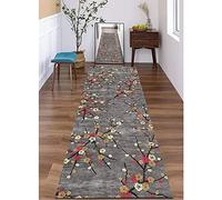 YJRBZ Vintage Runner Rug for Hallway, Extra Long Carpet Non-slip Washable Carpet Runner for Hall Corridor Kitchen Stairs, Width 60cm 70cm 80cm 90cm 100cm 120cm (Size : 80x250cm/2.6ftx8.2ft)