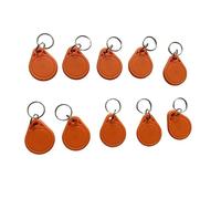 YJRFID M1 Classic 1K IC Card 13.56MHz ISO14443A Secure Contactless RFID Card for Electronic Intelligent Lock, Access Control, Time Attendance, 10Pcs (Orange)