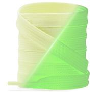YJRVFINE Flat Luminous Shoe Laces: 2 Pairs Glow in the Dark Shoelaces for Sneakers, 03 Yellow, 63 inch (160CM)