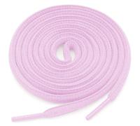 YJRVFINE Oval Sneaker Shoe Laces: 2 Pairs Half Round Shoelaces for Athletic Shoes, 25 Light Lavender Pink, 55 Inch (140CM)